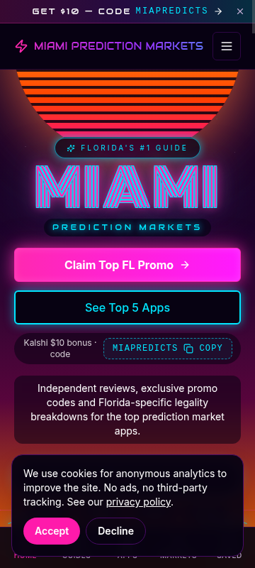 Miami Prediction Markets mobile