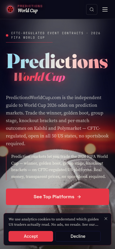 Predictions World Cup mobile
