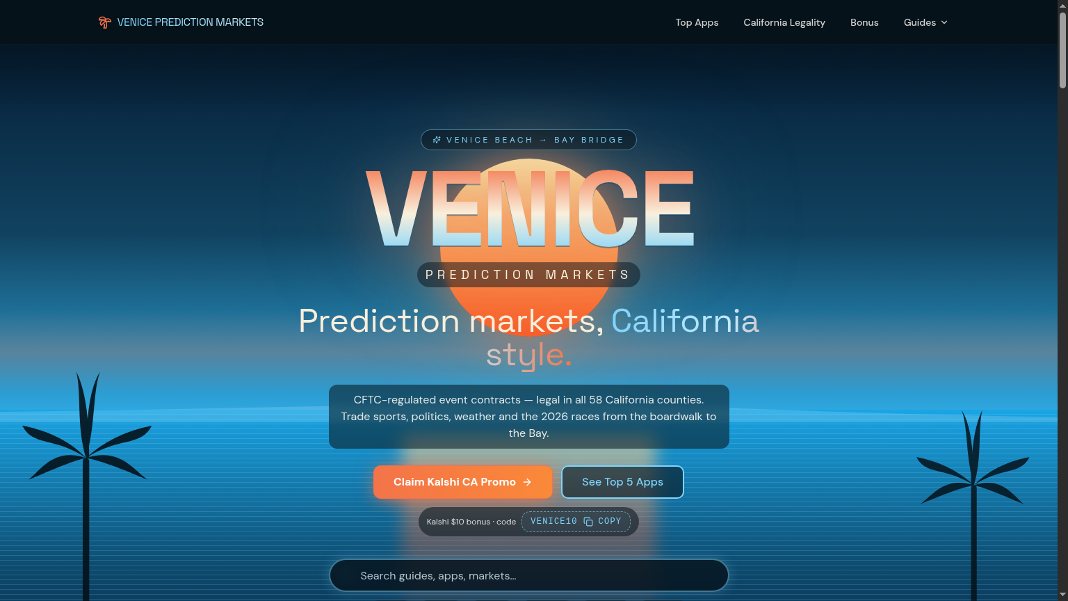 Venice Prediction Markets desktop