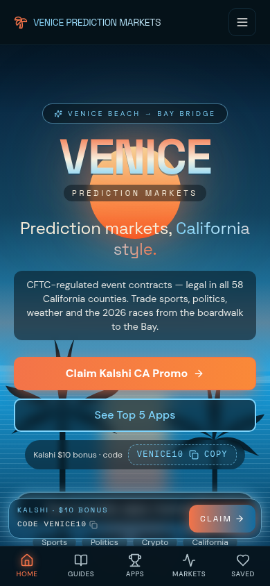 Venice Prediction Markets mobile